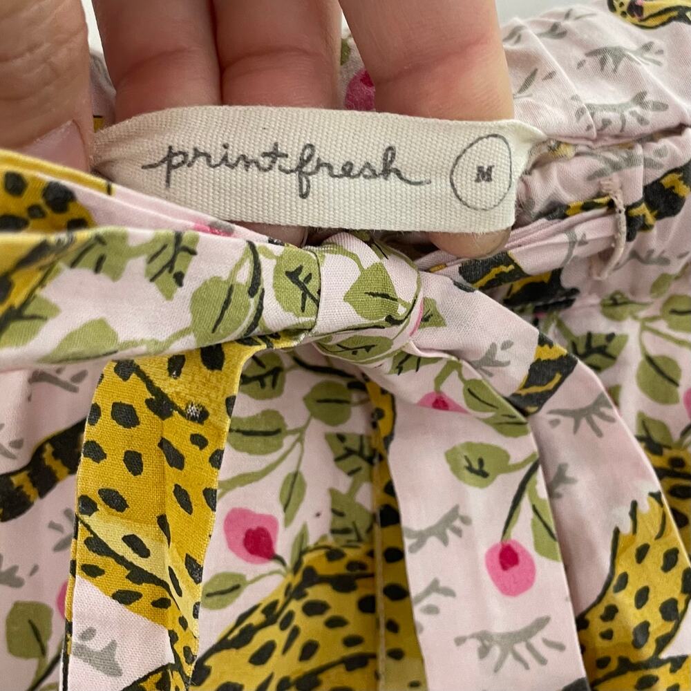 Printfresh Cheetah Bagheera Sleep Set Blush Pink Long Sleeve Pajamas M - Picture 13 of 16